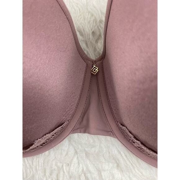 Third Love Women's 42C Mauve Purple Lace Detail Lightly Lined T-Shirt Bra - Picture 2 of 5